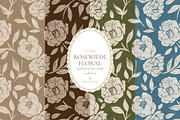 Cottage Rose Seamless Patterns, a Pattern Graphic by Eclectic Anthology (Thumbnail 2 of 18)