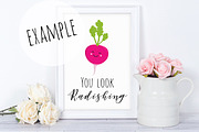 White Frame Mockup Styled Scene, a Print Template by Pixomize (Thumbnail 2 of 2)