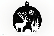 Christmas Laser Cut Ornament Bundle, a Graphic by Designer_Momina (Thumbnail 14 of 14)