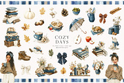 Cozy Days Collection, a Seasonal Illustration by PeDe Designs (Thumbnail 4 of 31)