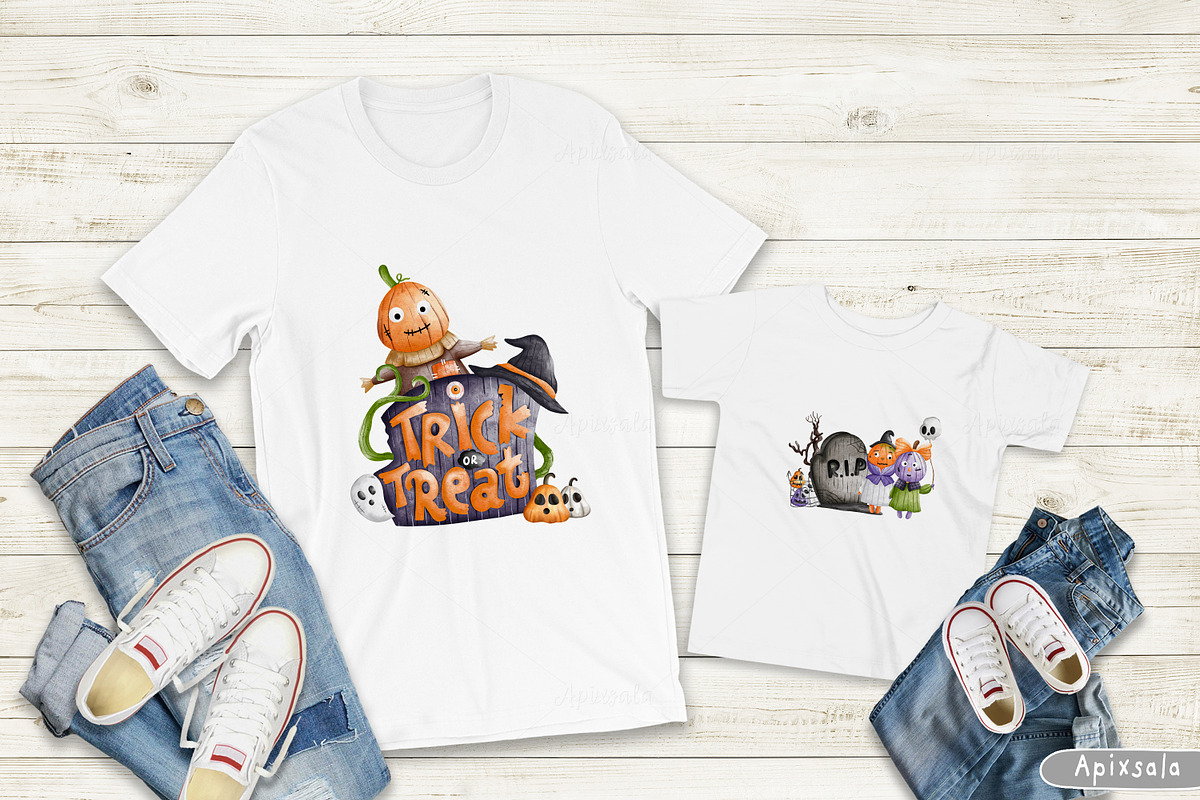 Halloween Pumpkin Charecter, a Decorative Illustration by Apixsala (Photo 14 of 15)