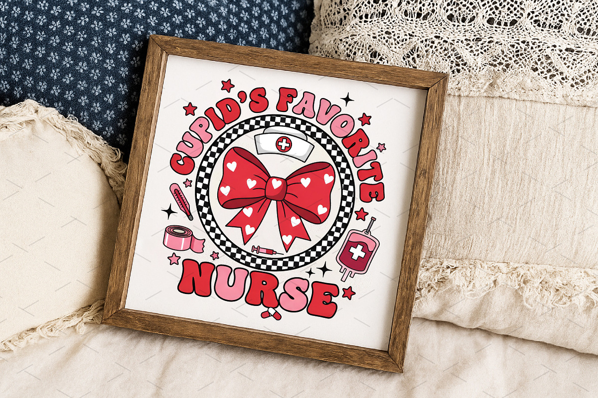 Cupid's Favorite Nurse Png,Valentine, an Illustration by Libby Wishes (Photo 8 of 8)