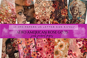 AFRO AMERICAN ROSE GOLD JUNK JOURNAL, a Person Illustration by Daring Digies (Thumbnail 1 of 9)