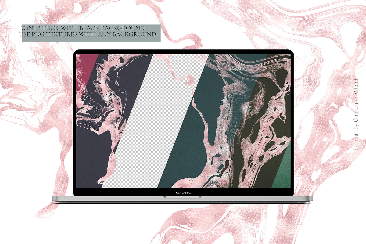 La Nuit Rose Gold Textures, a Texture Graphic by Vintage Digital Textures (Photo 6 of 12)