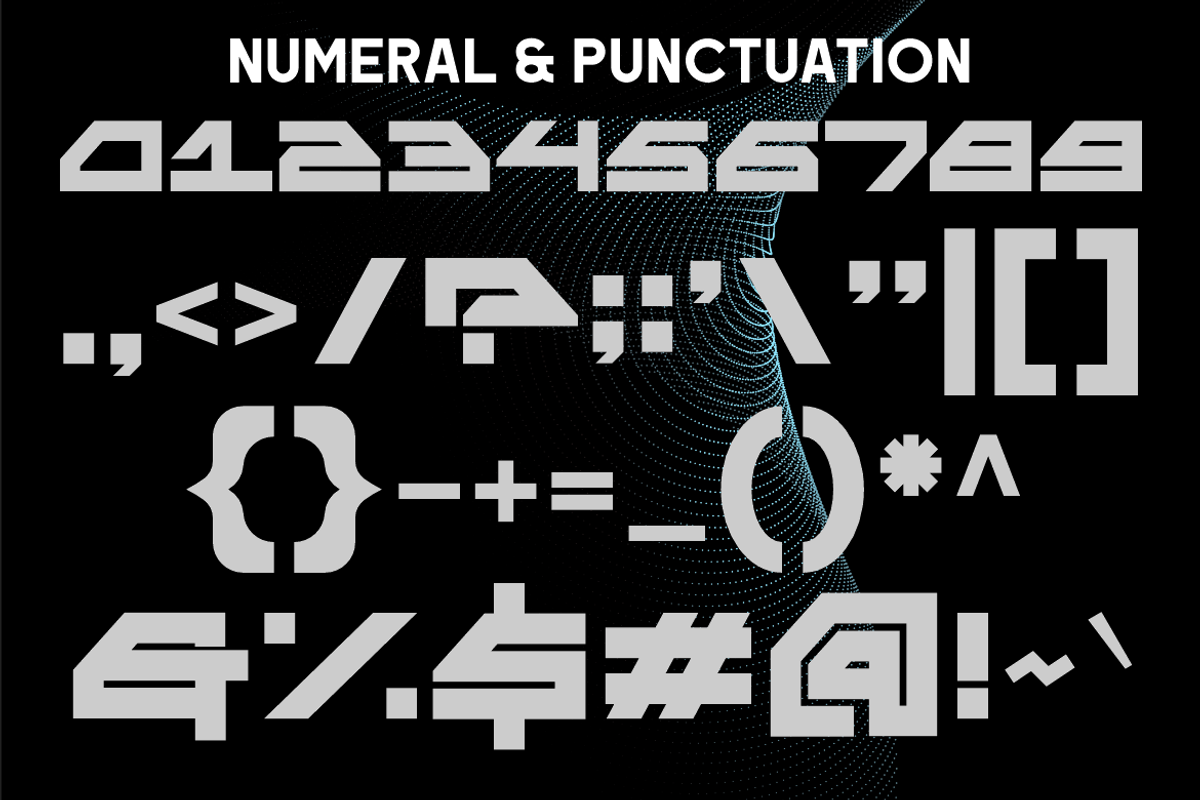 Makqu - Futuristic Font, a Sans Serif Font by MaikoHatta (Photo 5 of 6)