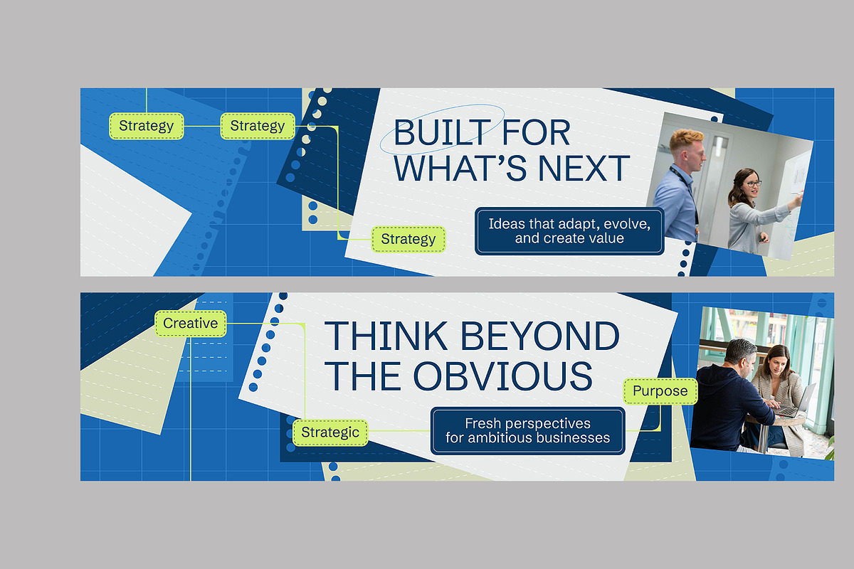 Paper Theme Linkedin Banner, a Social Media Template by Neermana (Photo 3 of 4)