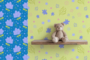 Hydrangeas floral vector pattern, a Pattern Graphic by Carpet Tapete Pretzel (Thumbnail 10 of 14)
