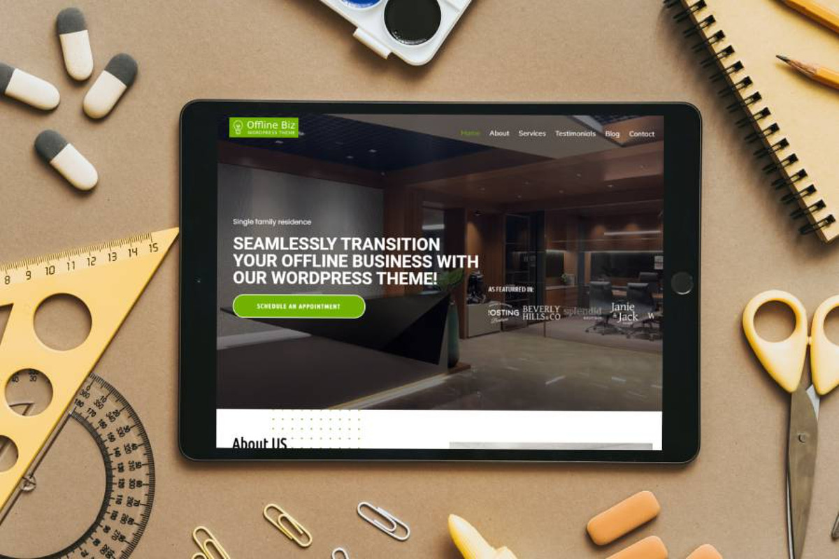 lead generation WordPress Theme - OfflineBiz preview 4