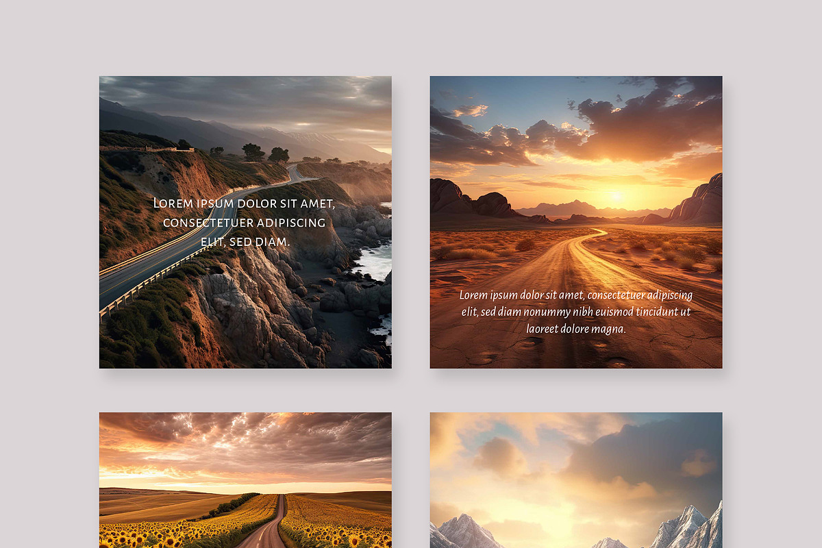 Scenic Quote Social Media Templates preview 2