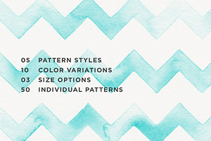 55 Watercolor Patterns