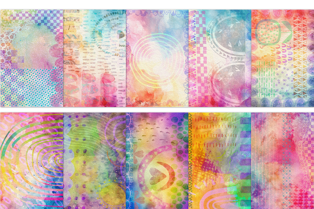 Digital Art Journal Papers, an Illustration by Soaring Bird Designs (Photo 2 of 2)