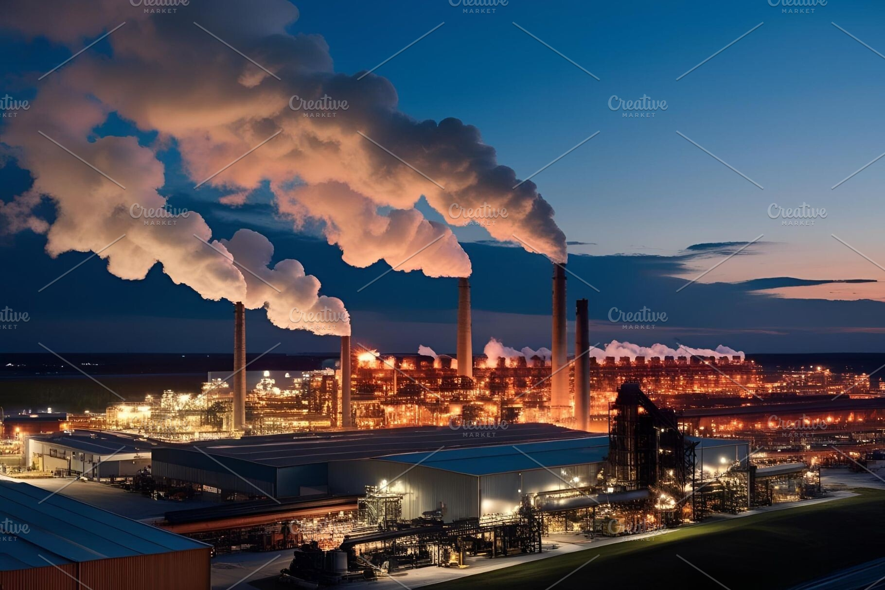 Factory stock image, an Industrial Photo by ComfortQ