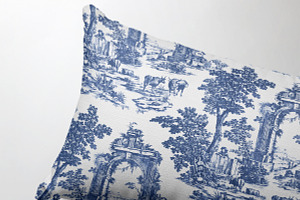 Vintage Countryside Toile Pattern