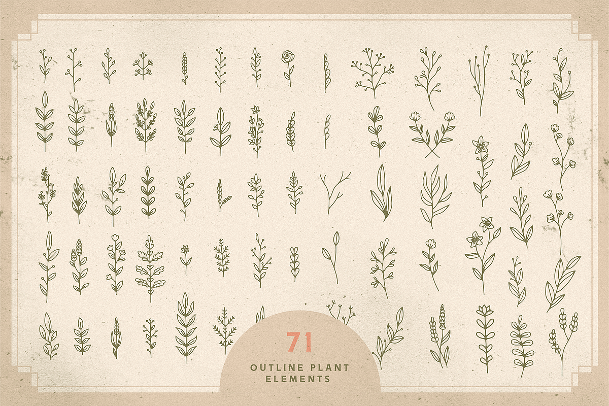 Tiny Botanicals | Wild Flowers Pack, an Illustration by GRPXSTORE (Photo 3 of 7)