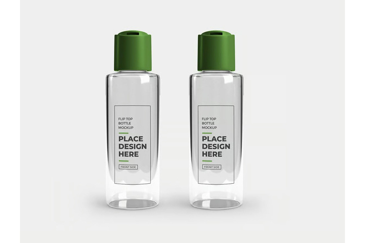 Flip Top Bottle Mockup Template Set, a Household Mockup by DesignRushMarket (Photo 10 of 11)