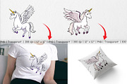 Winged Unicorn Clipart, a Graphic by Artnoy (Thumbnail 3 of 5)
