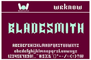 Knight of light font, a Font by weknow (Thumbnail 4 of 5)