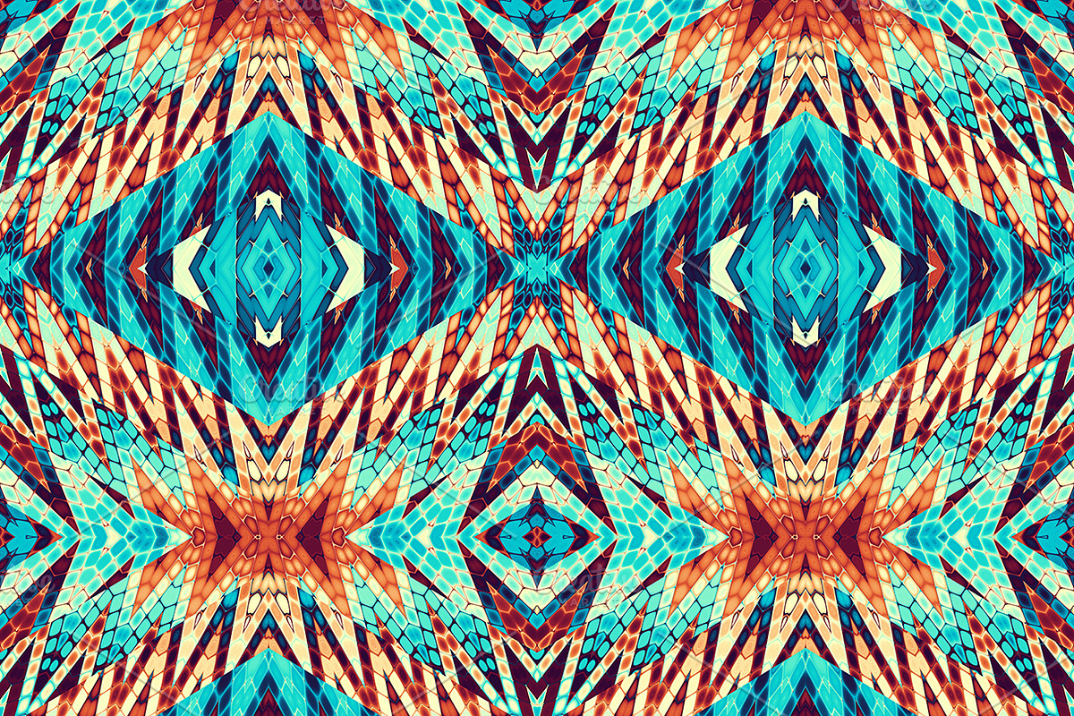 Seamless aztec geometric patterns
