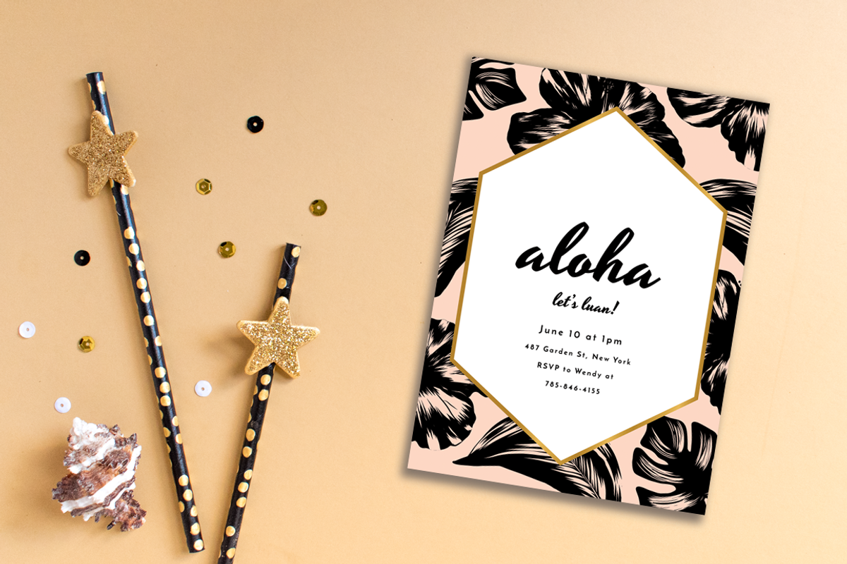 Tropical Party Invites Bundle, an Invitation Template by Pixejoo (Photo 5 of 9)