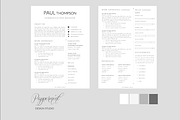 Resume Template + Cover Letter WORD, a Resume Template by PAPPERMINT RESUME STUDIO (Thumbnail 3 of 4)
