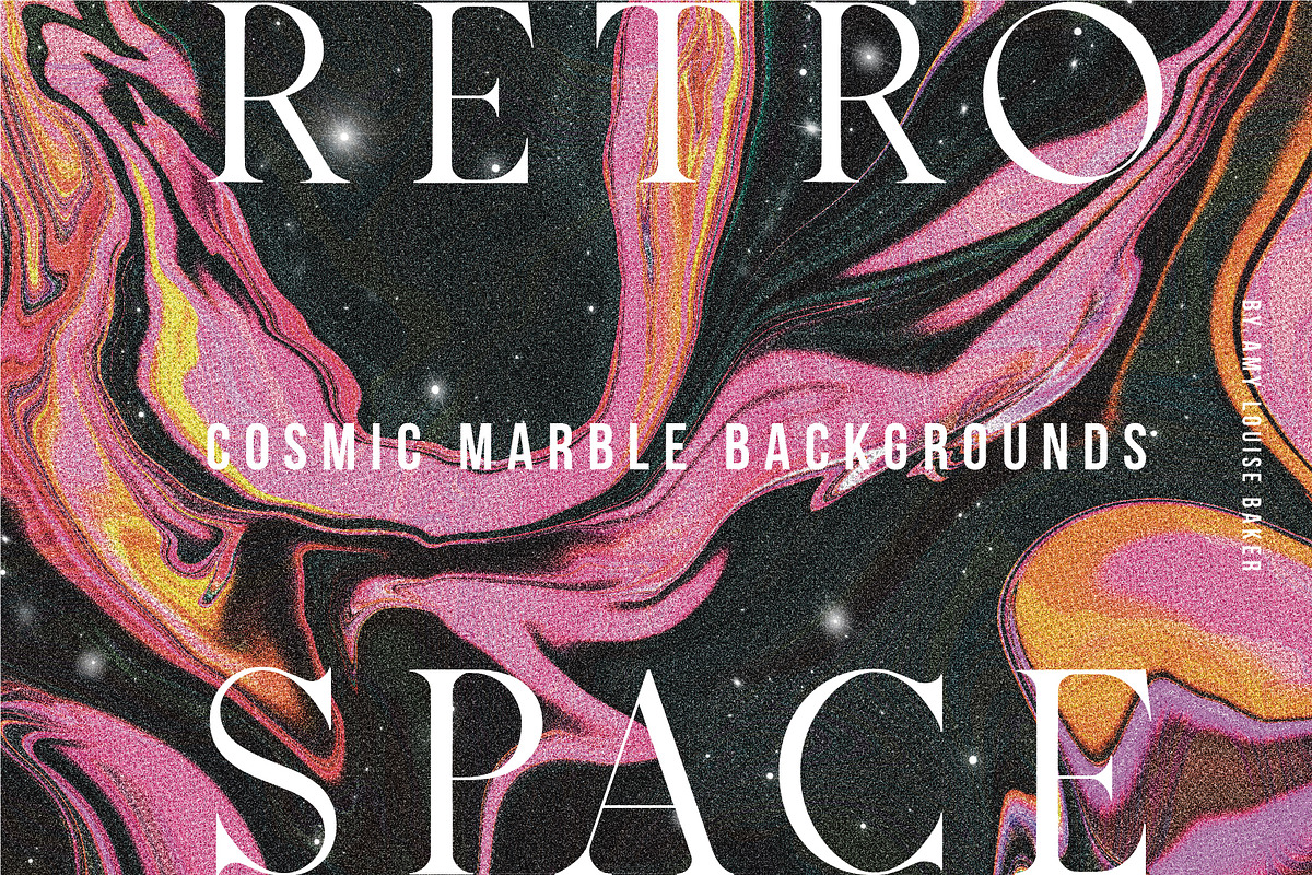 Retro Space: Backgrounds, a Texture Graphic by Amy Louise Baker (Photo 1 of 6)