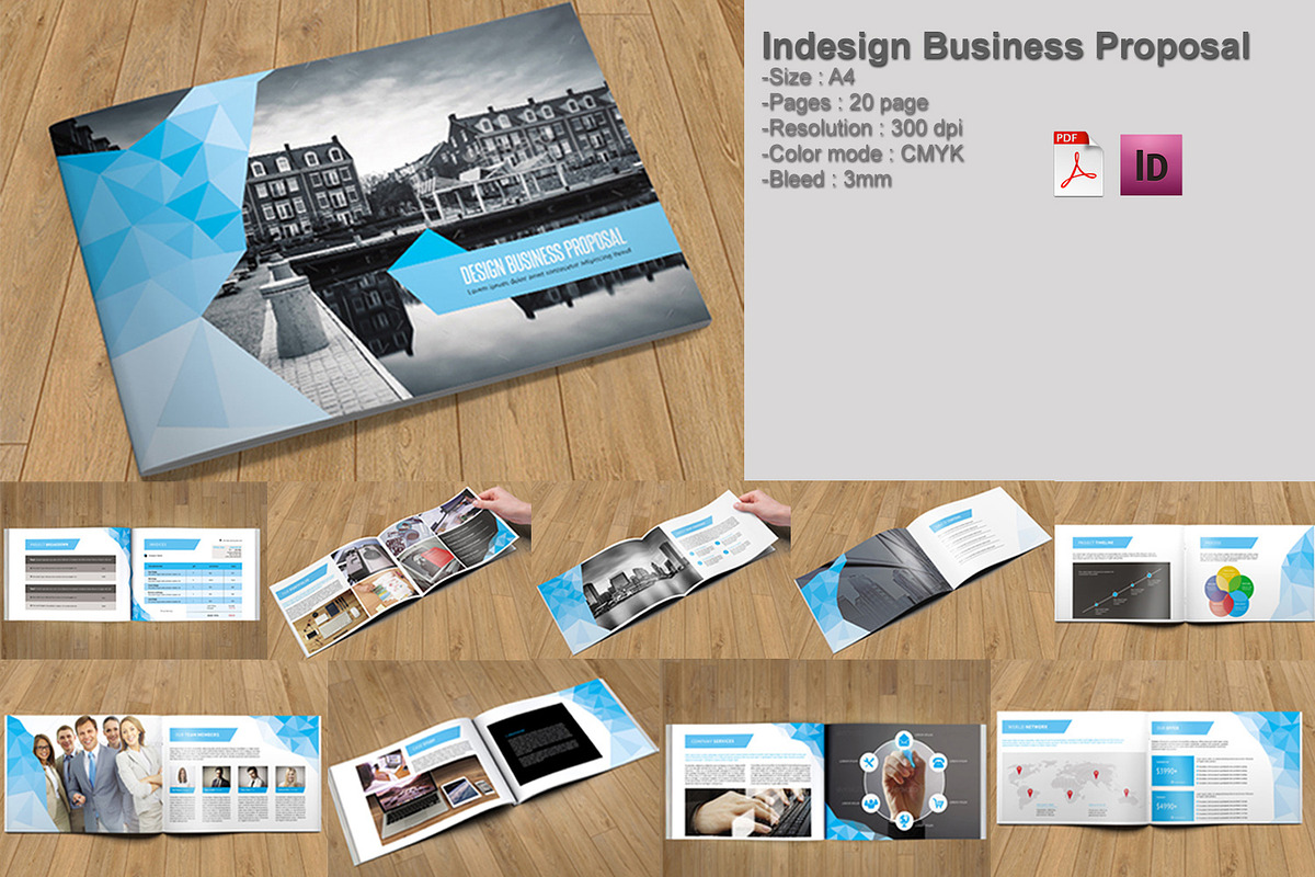 Indesign Business Proposal-V213, a Brochure Template by Template Shop (Photo 1 of 11)