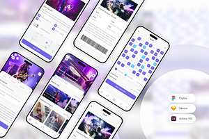 Music Event & Concert App UI Kit