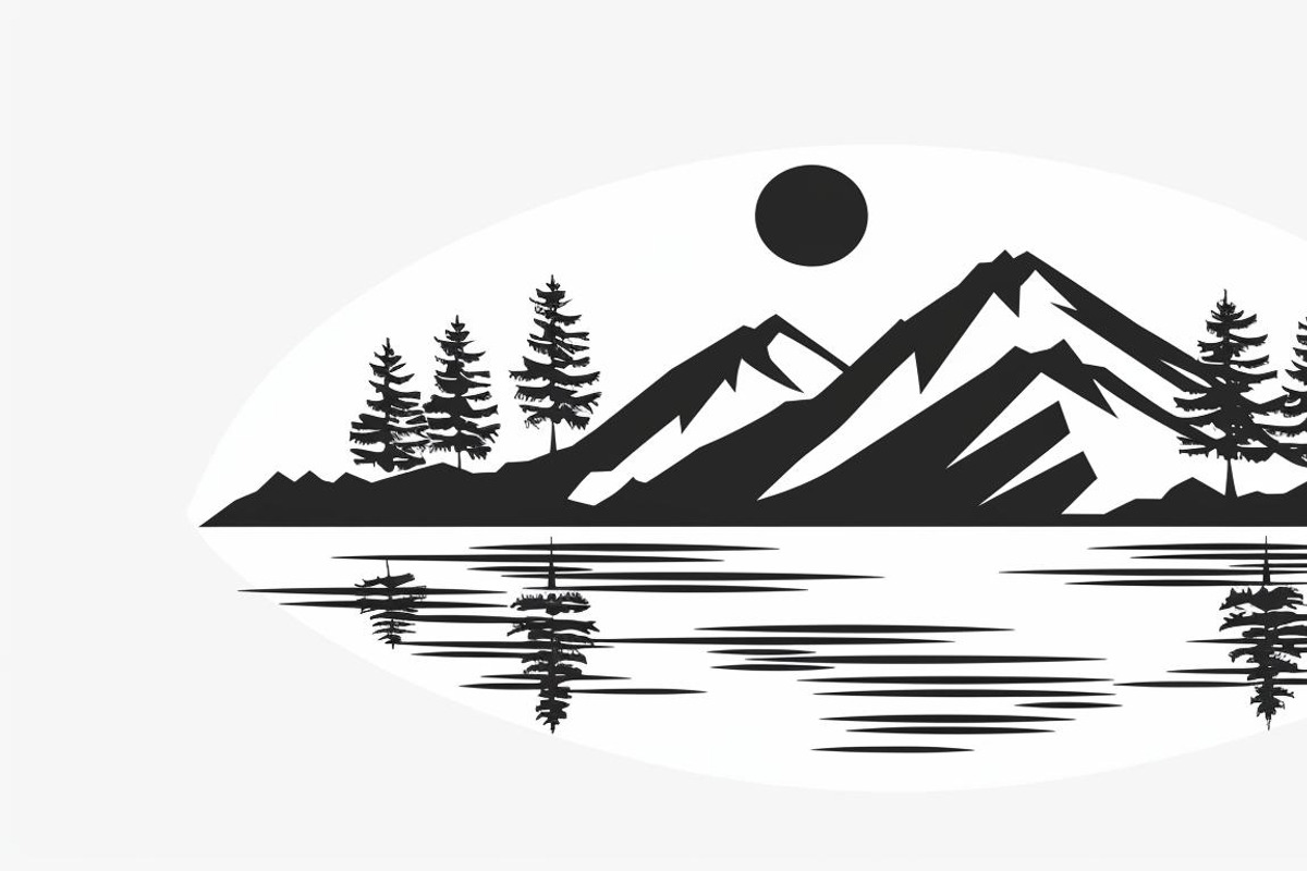 Majestic Mountain and Tree Vector Bu, a Graphic by Designs_River (Photo 6 of 7)