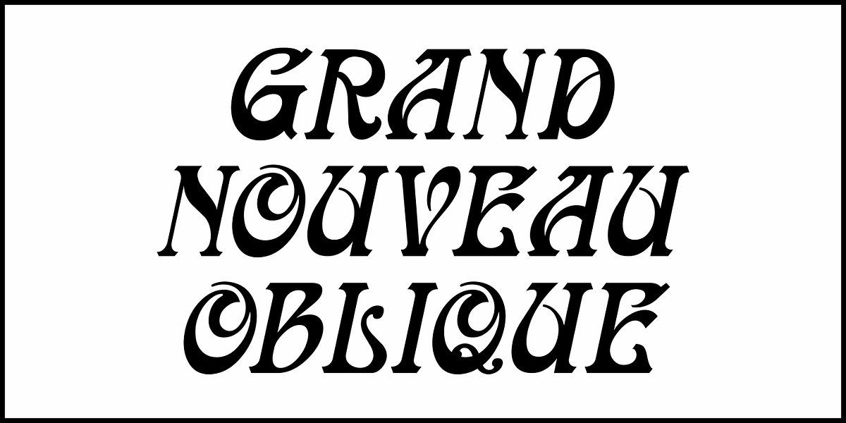 Grande Nouveau, a Font by Jeff Levine Fonts (Photo 4 of 5)