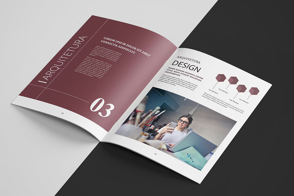 Portfolio Template, a Brochure Template by Template Shop (Photo 8 of 10)