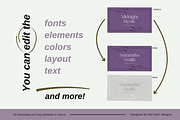 Elegant Business Cards Templates, a Business Card Template by Hell Yeah Designs (Thumbnail 6 of 7)