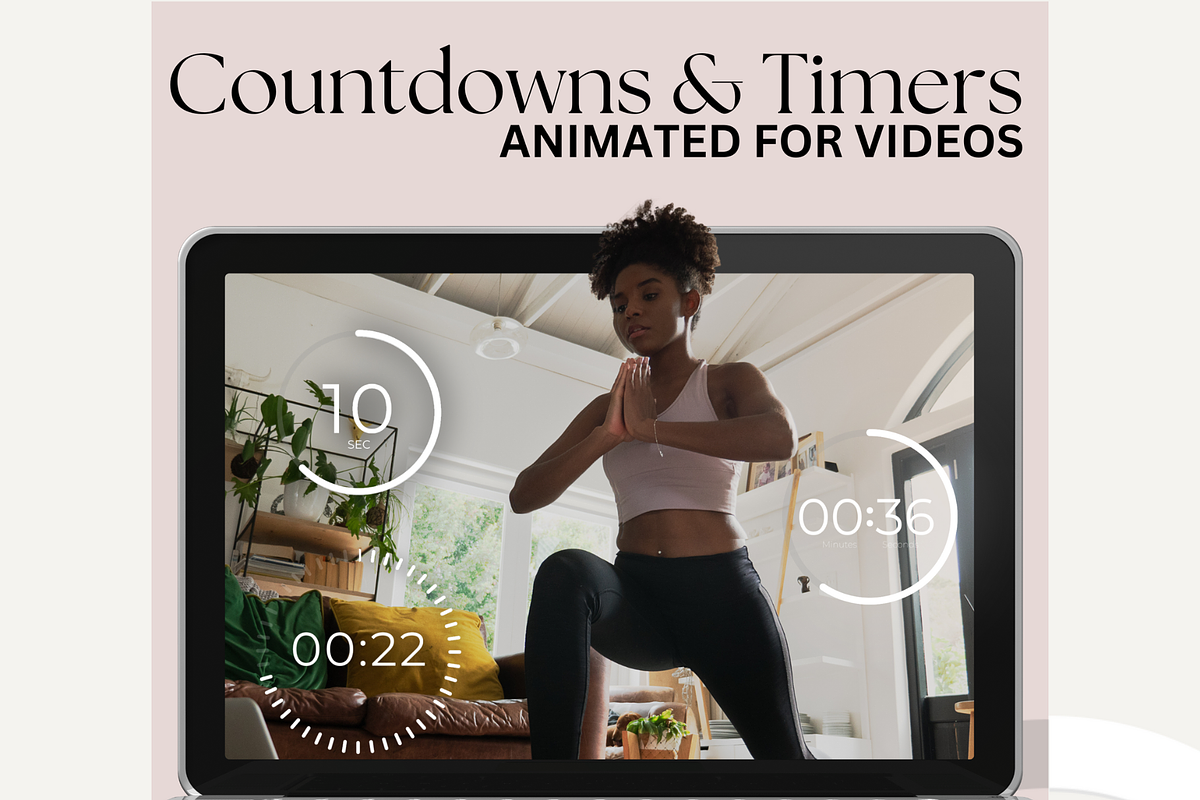 Countdowns and Timers for Videos, an Object Graphic by Mstvisuals