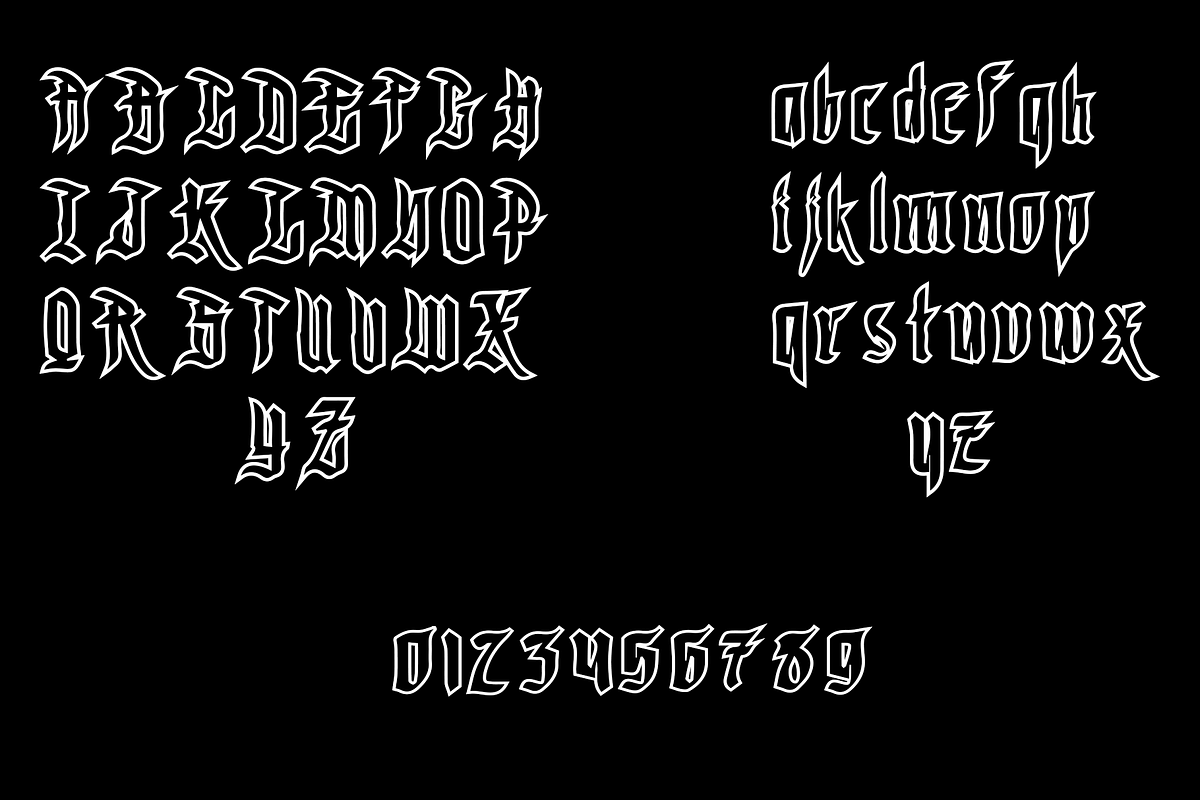 Autumn | Fall, a Blackletter Font by Dz Akali (Photo 4 of 4)
