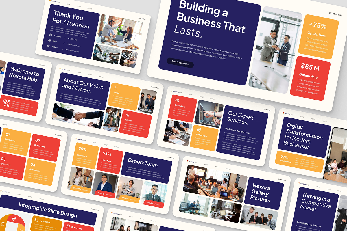 Business Multipurpose Presentation, a Presentation Template by Annora Studio (Photo 4 of 7)