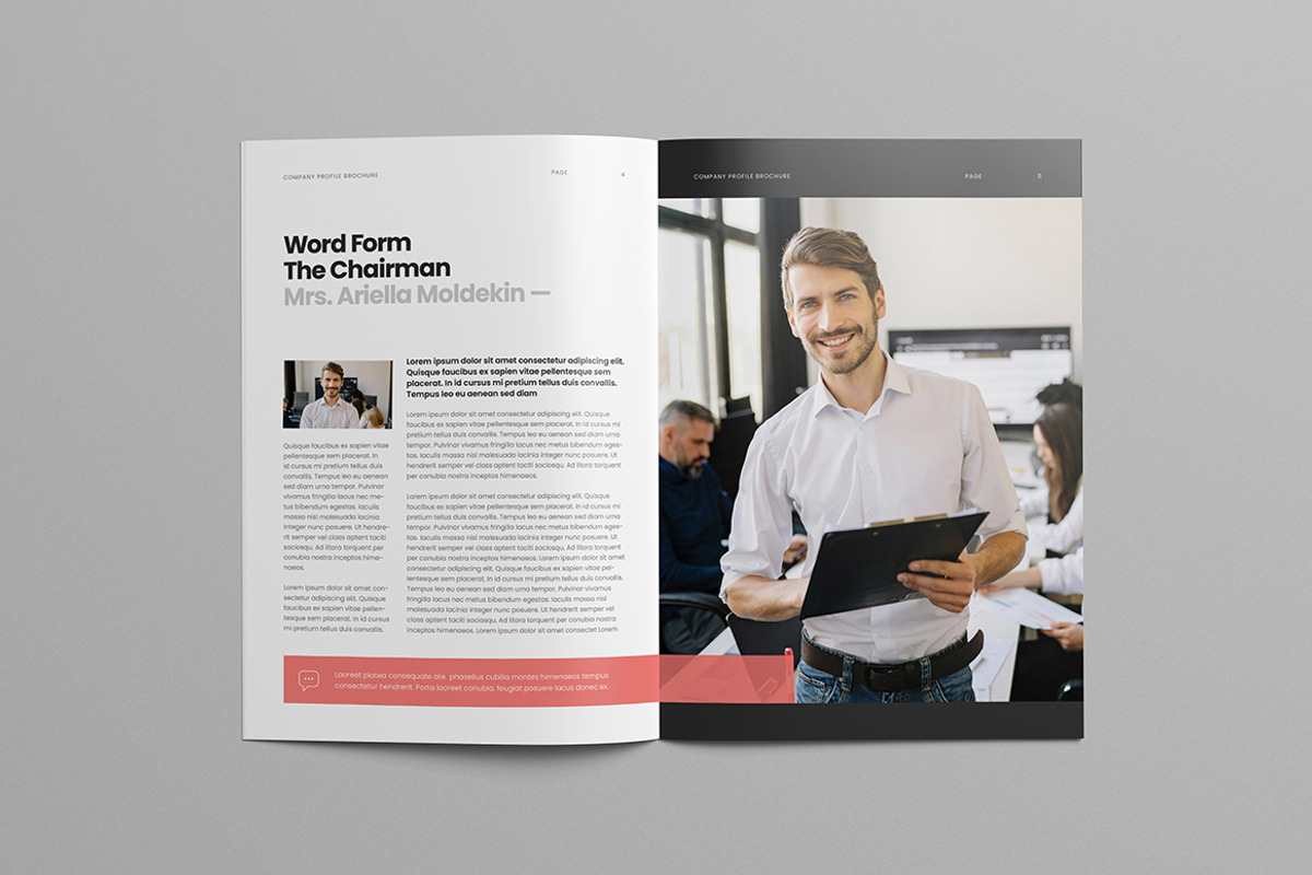 Company Profile Template | MS Word, a Brochure Template by HiveArts (Photo 3 of 9)