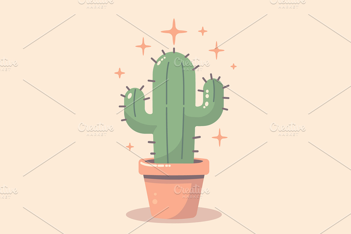 Cactus, an Object Illustration by Light_Lenser