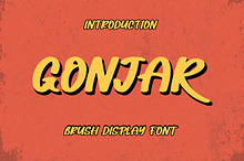 GONJAR - Brush Display Font