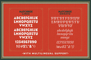 Matchbox Font Collections