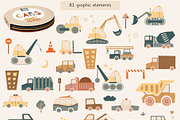 Cars. Cute collection for kids., an Illustration by Julia Martyshkina (Thumbnail 3 of 9)