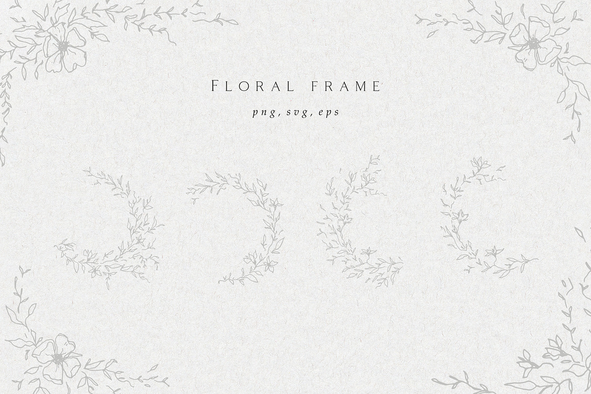 Floral wreath Wedding Flowers crest, an Illustration by Summer Nightingale Art (Photo 1 of 7)