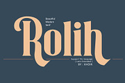 Rolih, a Serif Font by Khoir (Thumbnail 1 of 13)