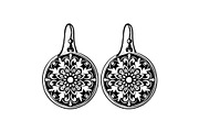Teardrop Filigree Earrings SVG, an Object Graphic by jahid234 (Thumbnail 3 of 13)
