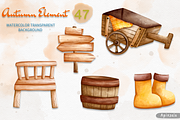Autumn Animal Clipart, Fall Clipart, an Animal Illustration by Apixsala (Thumbnail 10 of 15)