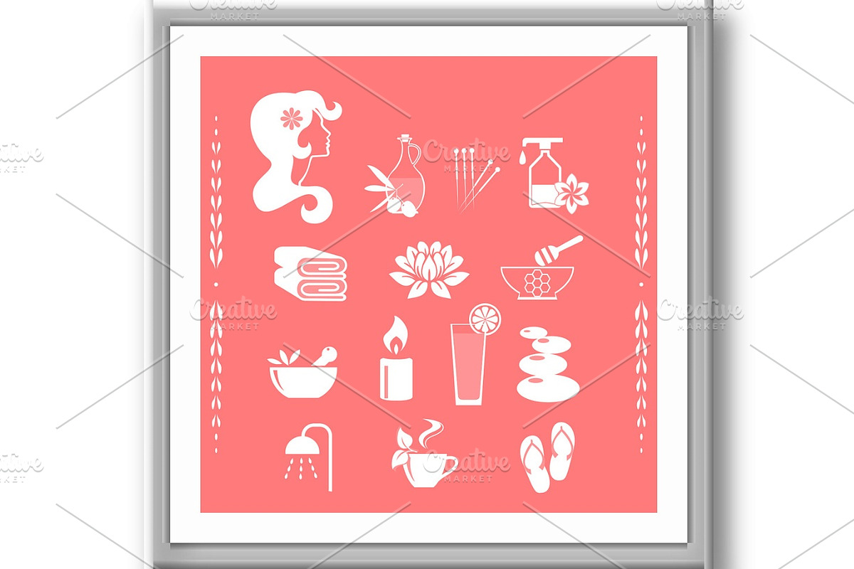 Set of spa icons, an Outline Icon by RODINA (Photo 3 of 3)