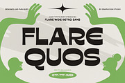 Flarequos, a Sans Serif Font by graphicook (Thumbnail 1 of 10)