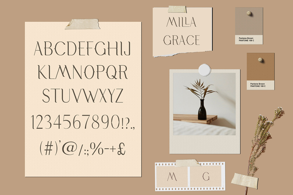 Milla Grace. Modern Classic Font, a Serif Font by LABFcreations (Photo 4 of 12)