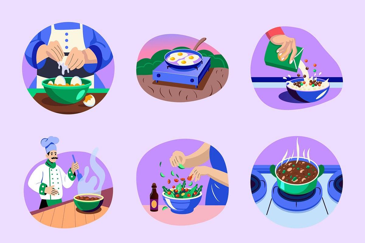 Cooking and Food Illustration Set, a Food Illustration by Creative Stall (Photo 7 of 9)