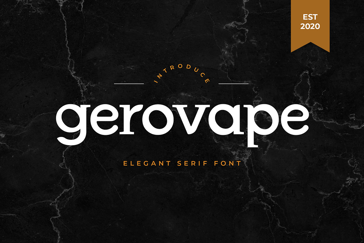 Gerovape Serif Font, a Serif Font by UICreative (Photo 1 of 5)