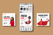 Fashion Social Media Post Layout, a Social Media Template by MightyDesign (Thumbnail 2 of 6)