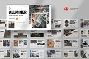Mining Industry Powerpoint Template, a Presentation Template by fluffstudio (Thumbnail 1 of 4)